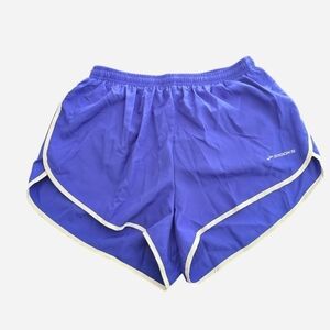 Brooks Women's Split Running Shorts In Royal Blue & White - Size S